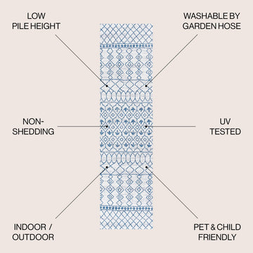 Kafel Tribal Bohemian Indoor/outdoor Area Rug